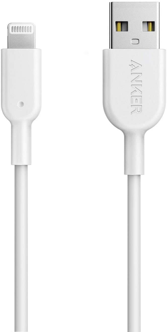 Anker PowerLine ライトニングUSBケーブル 【Apple MFi認証取得 / 高耐久ケブラー素材 / 結束バンド付属】iPhone、iPad、iPod各種対応 (0.9m ホワイト) A8111021