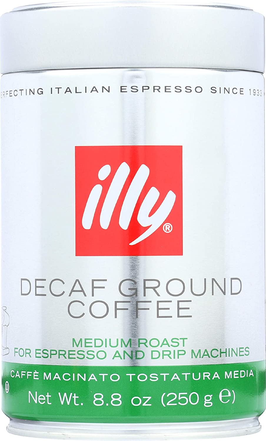 illy(イリー) エスプレッソ粉 デカフェ 250g